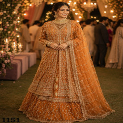 Premium Indo-Western Farsi Lehenga Choli Set